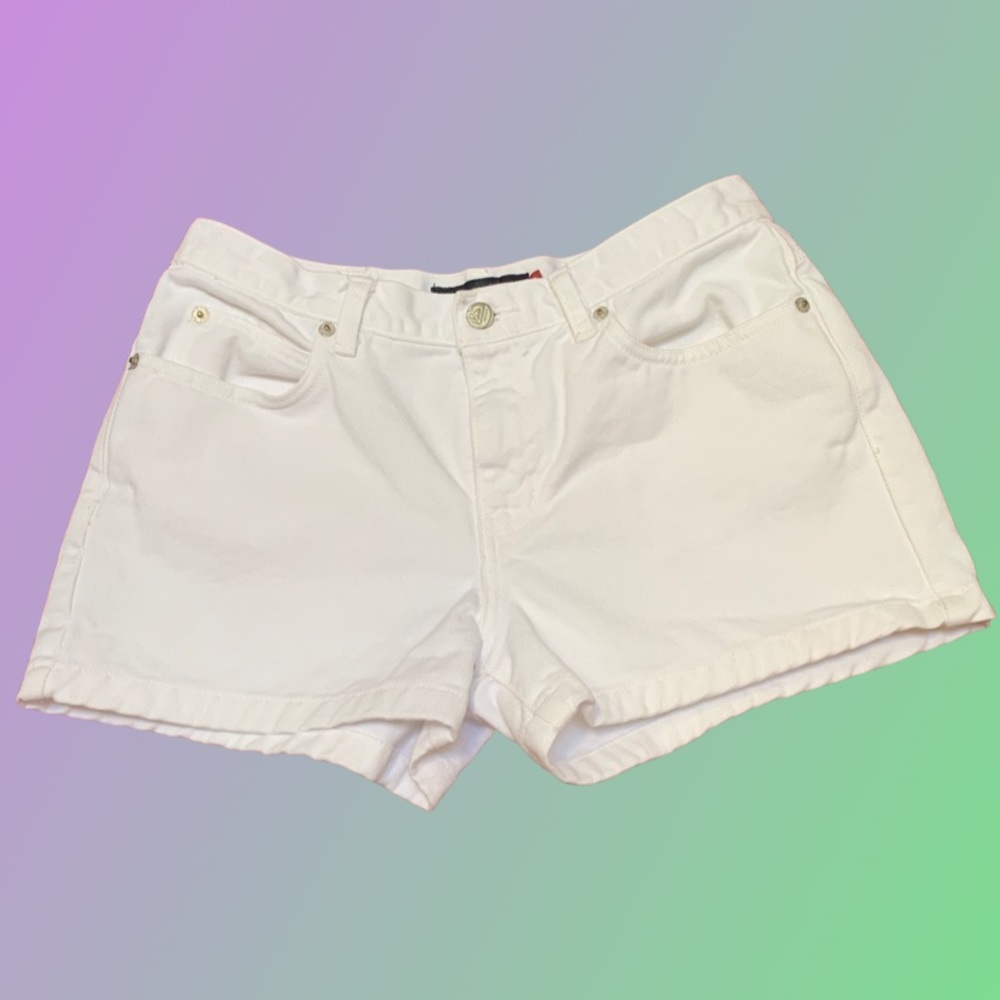 White Roxy Denim Shorts